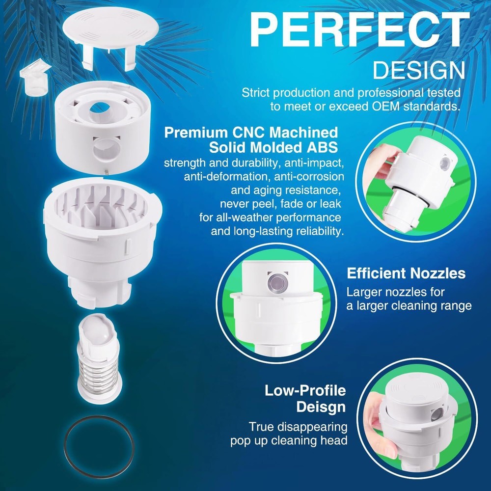 Rotating Head Nozzle PCC2000 for Paramount PCC 2000 In-Floor Cleaning System