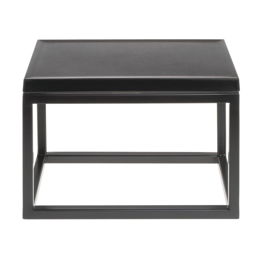 HUBERT® Black Display Riser with Black Top - 7"H