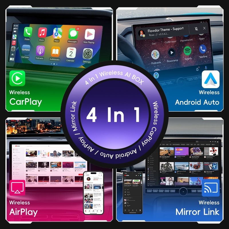 Wireless CarPlay USB Adapter With Screen Mirror