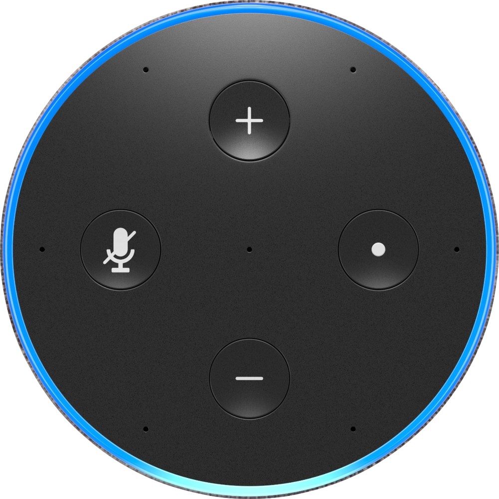 Amazon Echo 2nd Gen Smart Speaker Alexa n Dolby processing Heather Gray Fabric