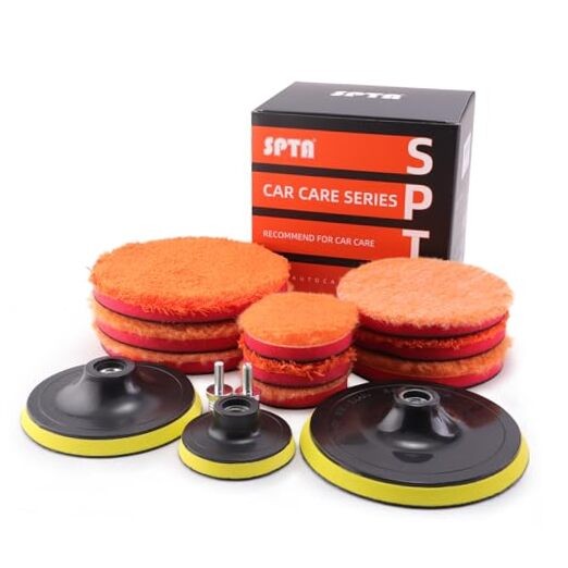 Microfiber Polishing Pads, 14pcs 3" 5" 6" Microfiber Buffing Pad Kits