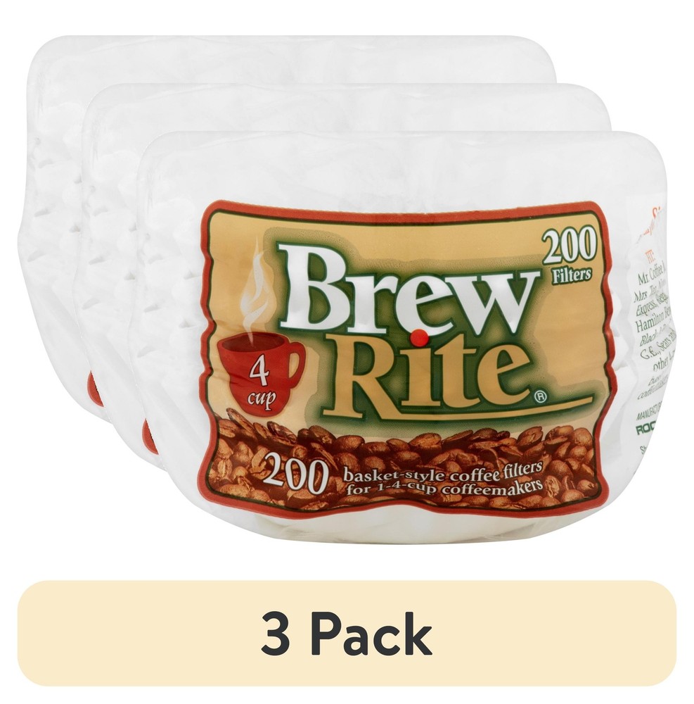 Coffee s 200 Count 3 Pack Natural Brown Basket Style