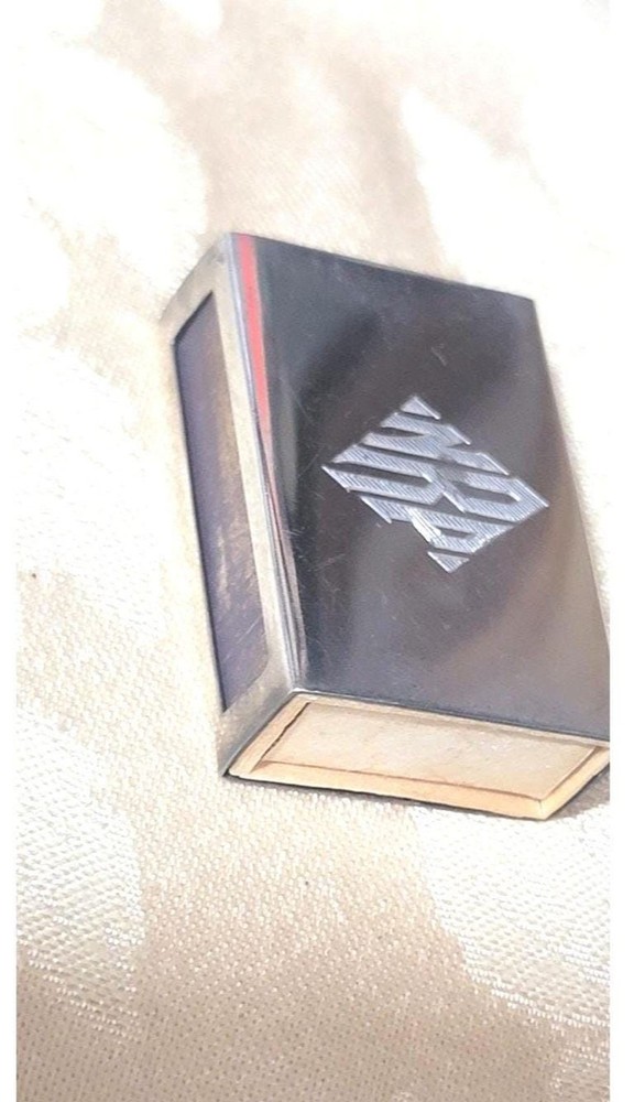 Antique Solid Sterling Silver 925 Matchbox Holder Monogrammed Engraved Swank