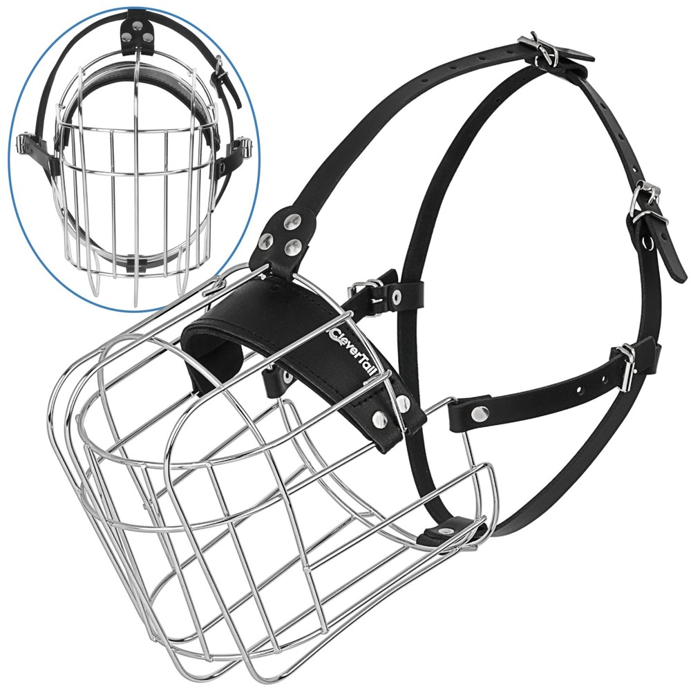 Large Dog Muzzle Metal Basket Anti Bite Barking Training