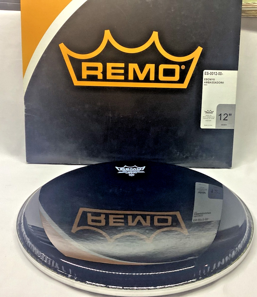 Remo 12" Ebony Ambassador Drum Head