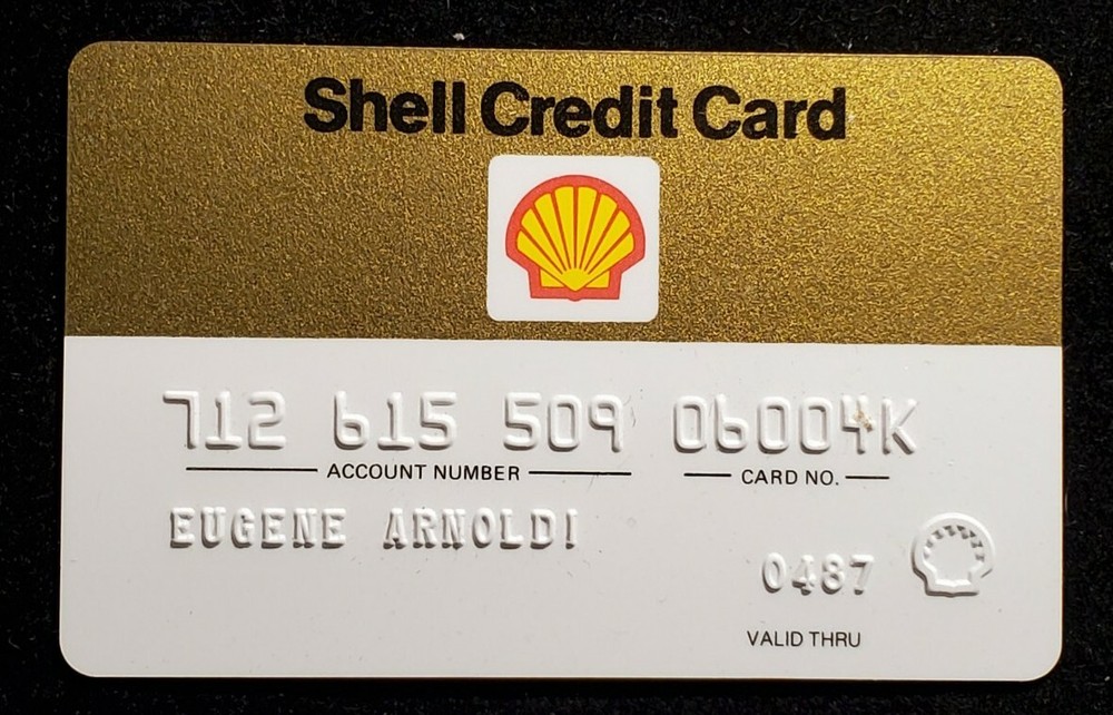 Shell Credit Card exp 1987. Our cc878
