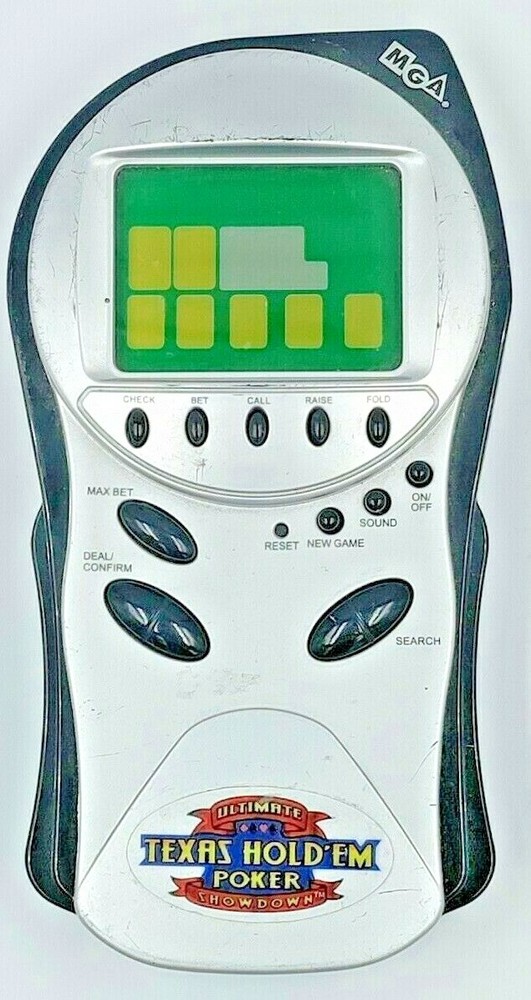 MGA Ultimate Texas Hold'Em Poker Showdown Handheld LCD Game