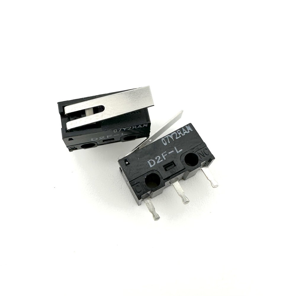 Omron D2F-L Japan Lever 3-Pin Basic Micro Switch (10 Pieces)