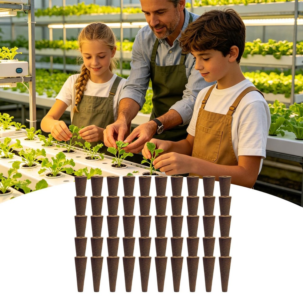 Grow Sponge Hydroponics Replacement Seed Starter Pods Plug Root Growth Kit