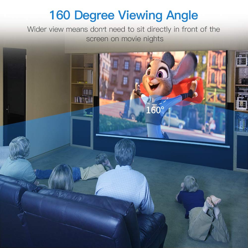 Auto Motorized Projector Screen with Remote Control, 120 inch, 43 Aspect Rati...