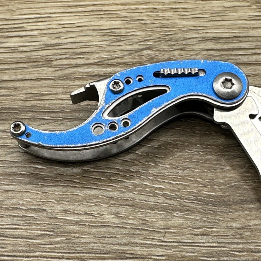 Gerber Curve Multi-Tool Folding Pocket Knife Blue Stainless Steel