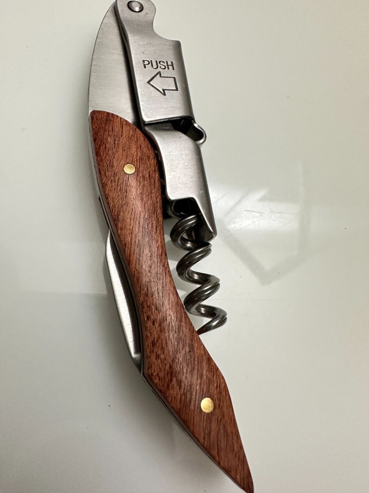 "AMANDA" Personalized Quality Wood Waiters Corkscrew Wine Opener
