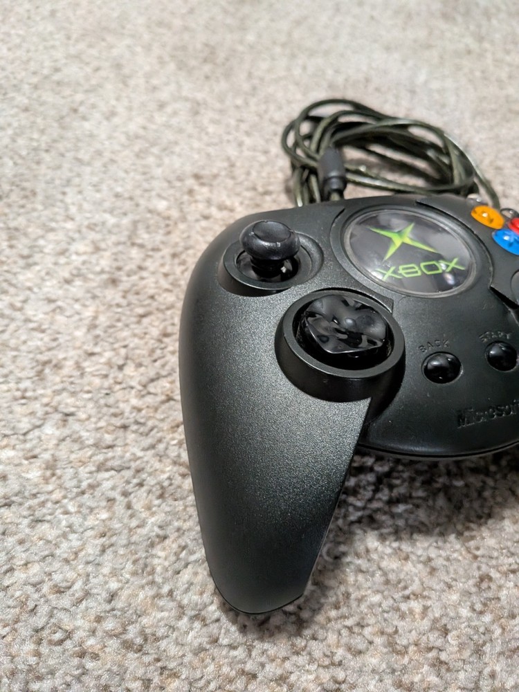 Tested EXCELLENT OEM Microsoft Original Xbox DUKE Controller & Breakaway Cable