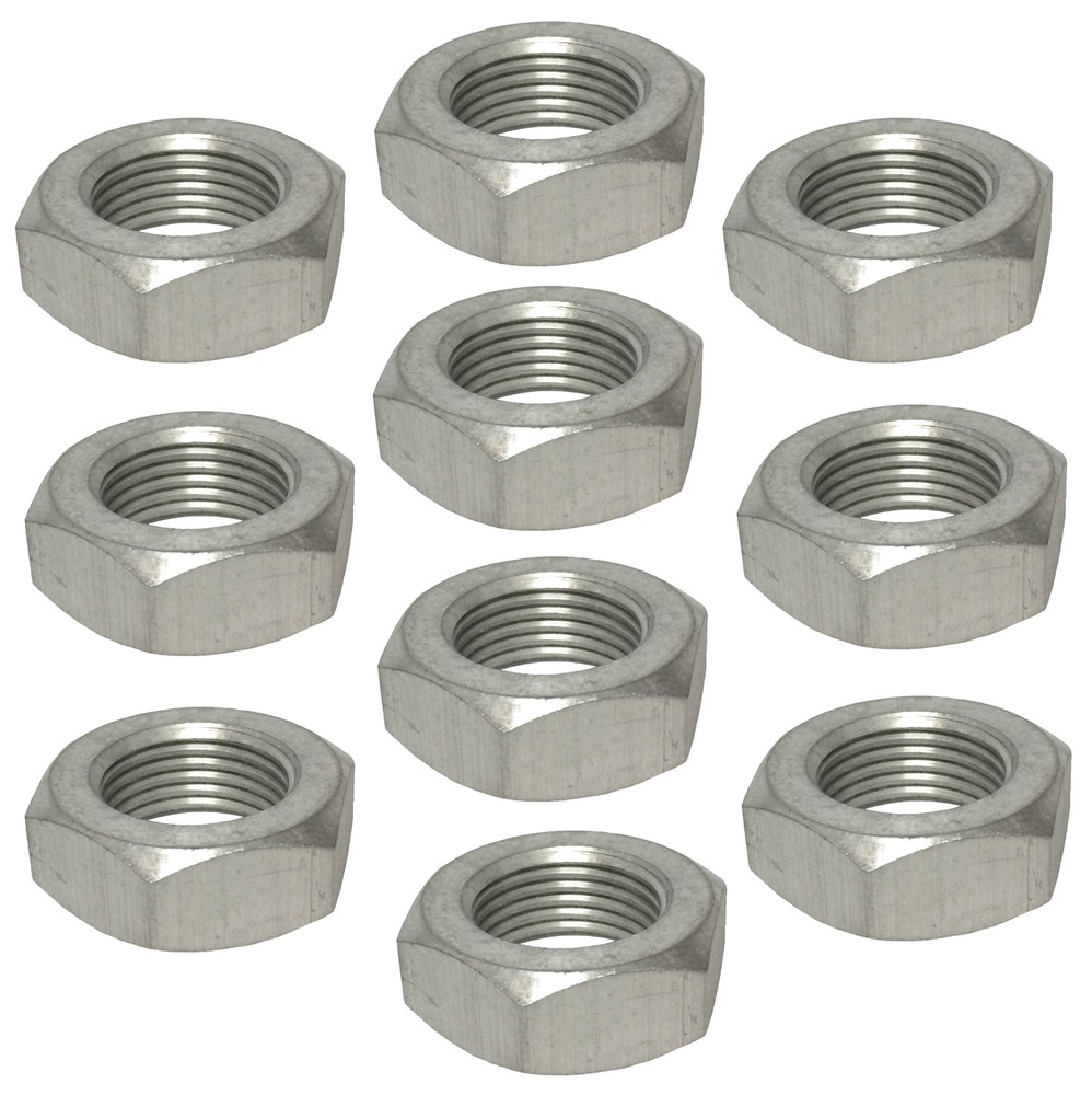 3/4"-16 L/H Aluminum Jam Nuts - 10 Pack #1134