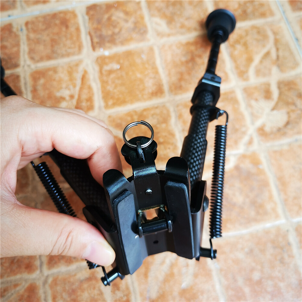 6" 9"13" Carbon Fiber Foldable Adjustable Spring Return Hunting Rifle Bipod