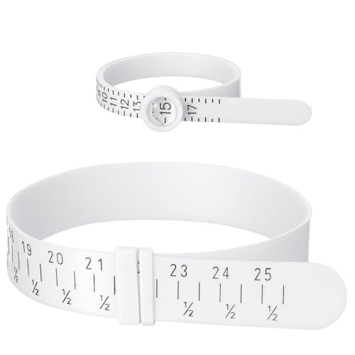 Guduling 2pcs Ring and Bracelet Sizer Measuring Tool, Adjustable Wrist