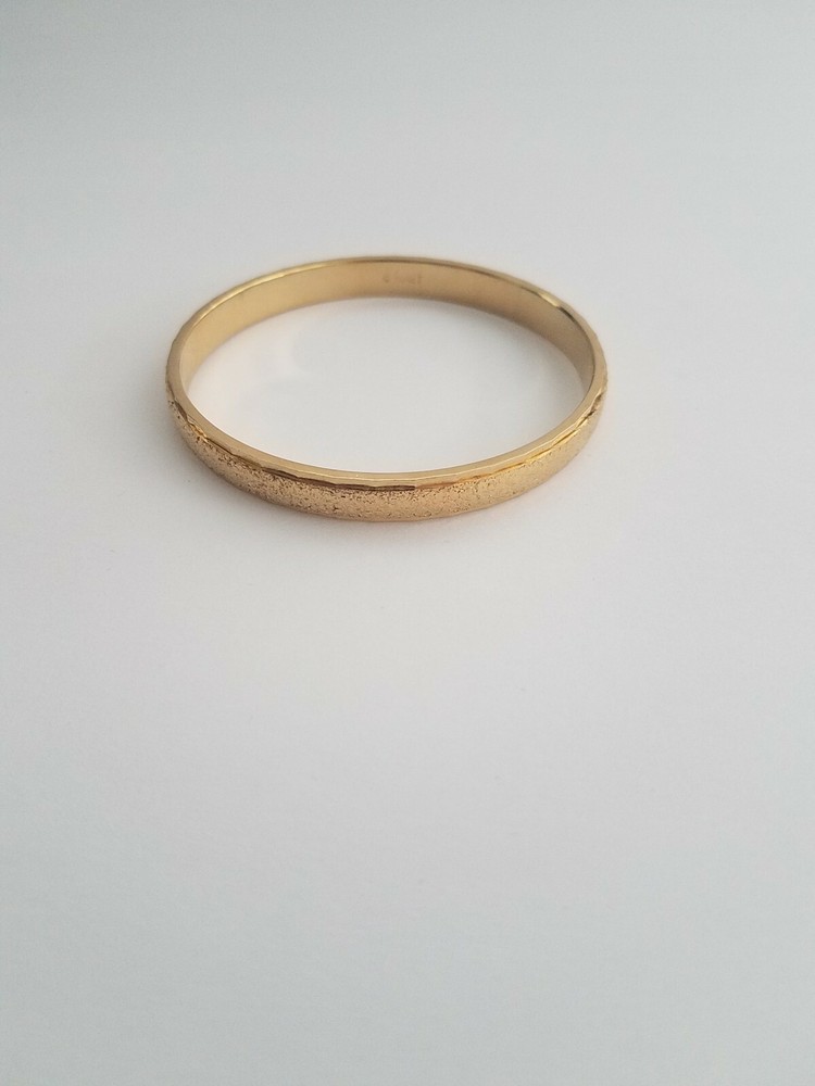 Monet gold tone textured bangle bracelet