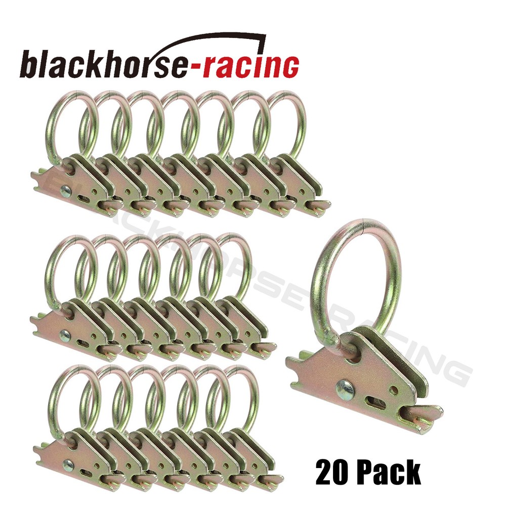 Heavy Duty Steel E-Track O Ring Tie-Down Anchors for E-Track TieDown System 20PC