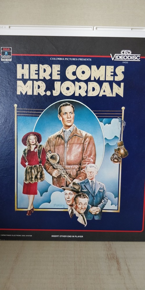 Near Mint -- Here Comes Mr. Jordan -- CED Videodisc Selectavision
