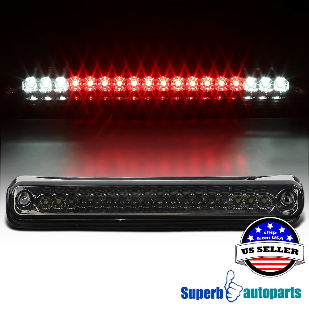 Fit 1994-2000 Chevy GMC C10 C/K Pickup LED 3rd Brake Light Third Stop Lamp Smoke