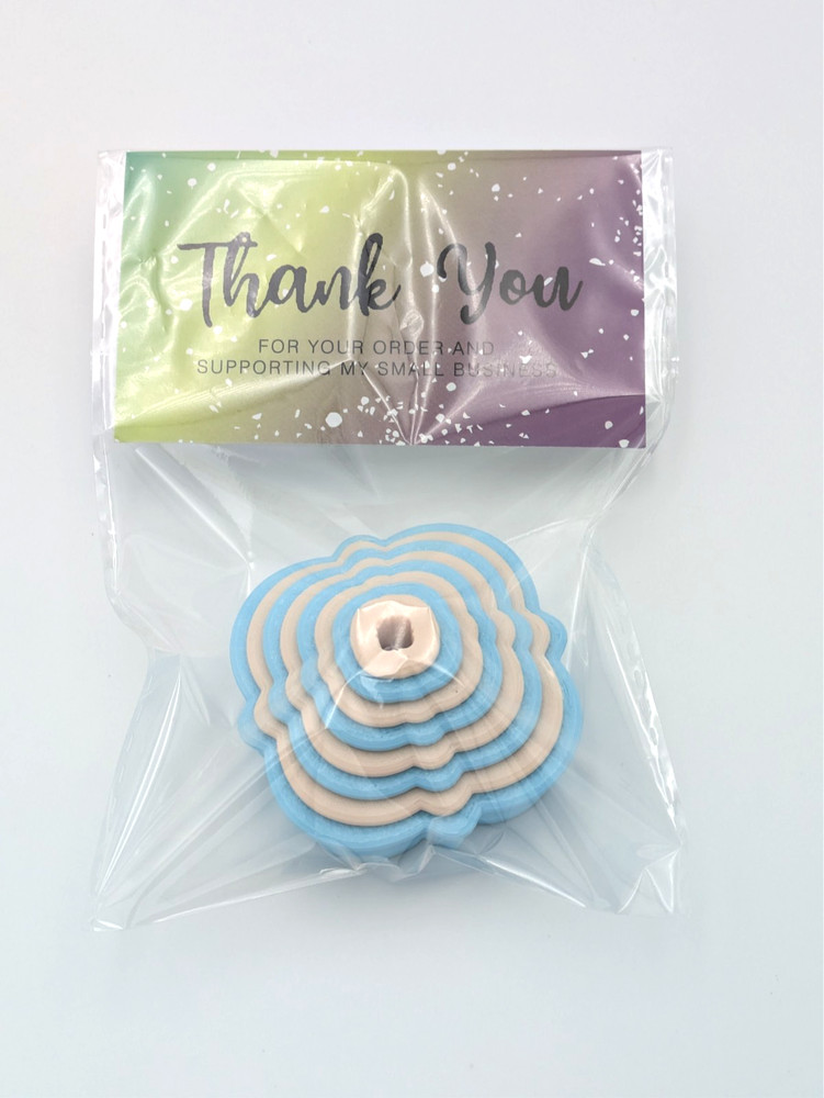 Design #1 Clay Cutter Shape Set ~ Polymer Crafting Tool ~ Stackable Outline