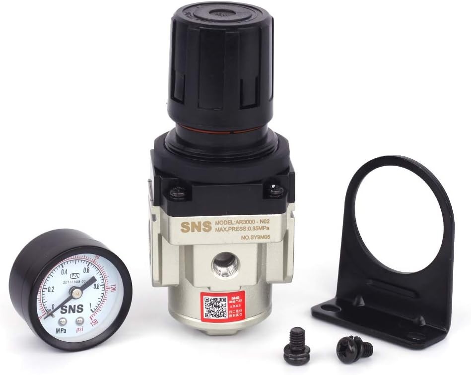 Versatile 3/8 NPT Air Control Valve Regulator, 88.3 SCFM - Adjustable PSI 150