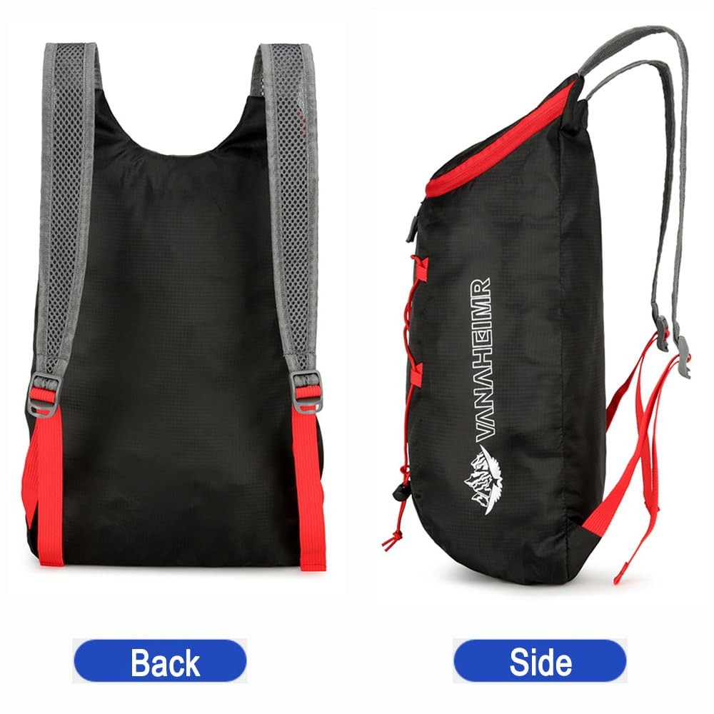 Lightweight and Thin Foldable Backpack, Climbing Bag, Hiking Daypack,15L Wate...
