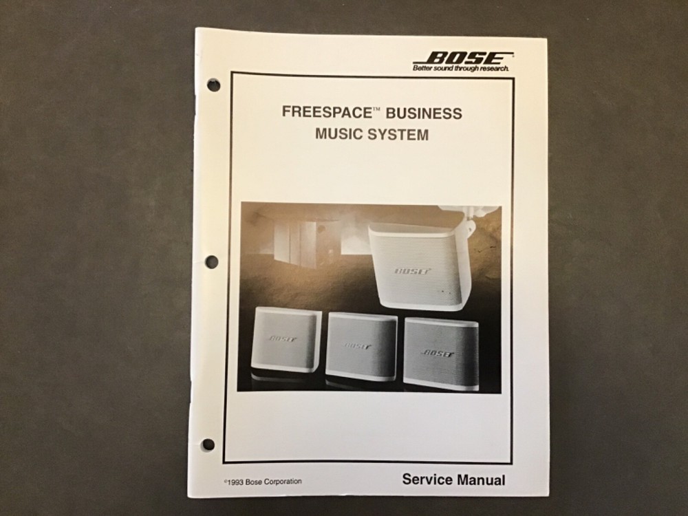 Bose  Freespace Business Music System Service Manual Original
