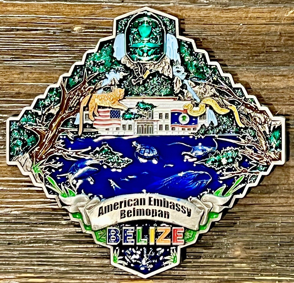 USMC MSG Marine Security Guard Detachment Belmopan, Belize Challenge Coin