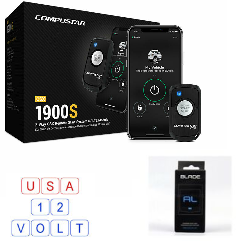 Compustar CSX1900-S 2-Way Remote Start System W/LTE Module w/ Drone X1 (CM900)