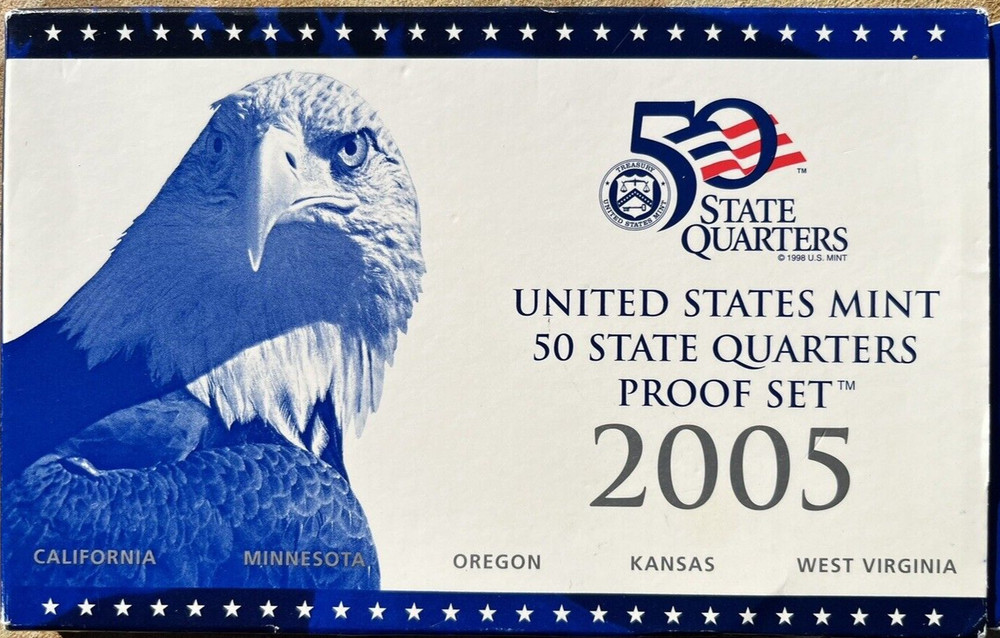 2005 US Mint 50 State Quarter Proof Set