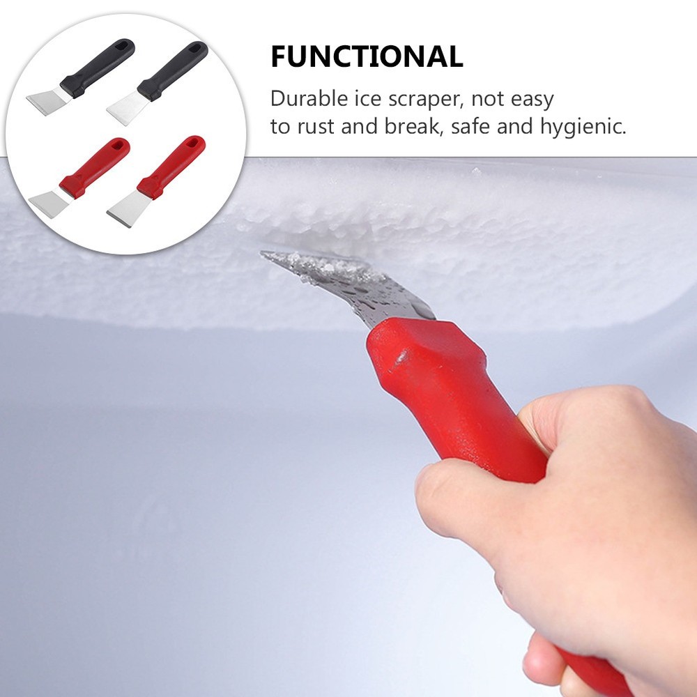 4 PCS Freezer Kitchen Cleaning Spatula Icetops Tool Fridge Scoop