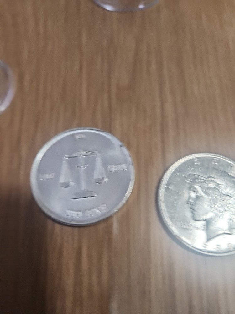 1922 Peace Silver Dollar And 1OZ Silver