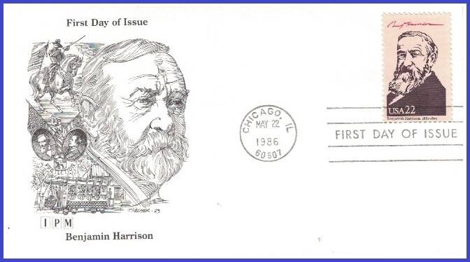 USA5 #2218e U/A IPM FDC   23rd Benjamin Harrison