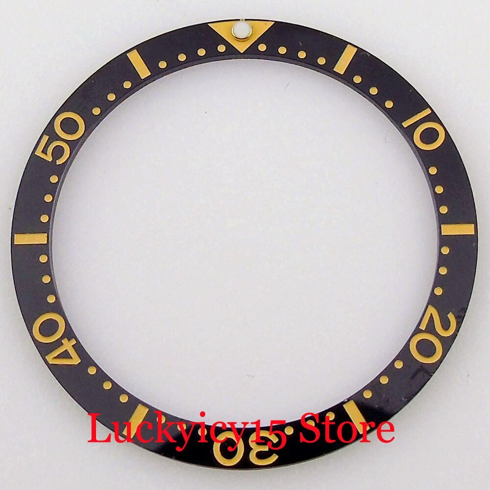 12 Hours Insert Flat 38mm*31.5mm Ceramic Watch Bezel Insert Blue/Red/Green/Black