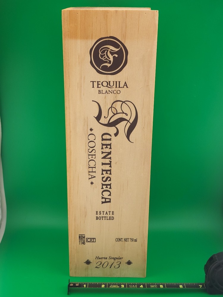 Fuenteseca Cosecha Tequila Blanco 2013 Empty Box Barware Man Cave 13.75"