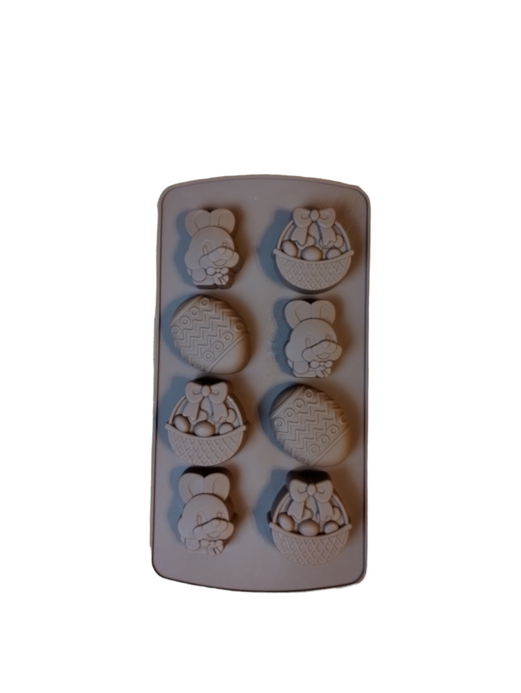 Silicone Easter Bunny and Eggs Chocolate Candy Molds - 2 Pack