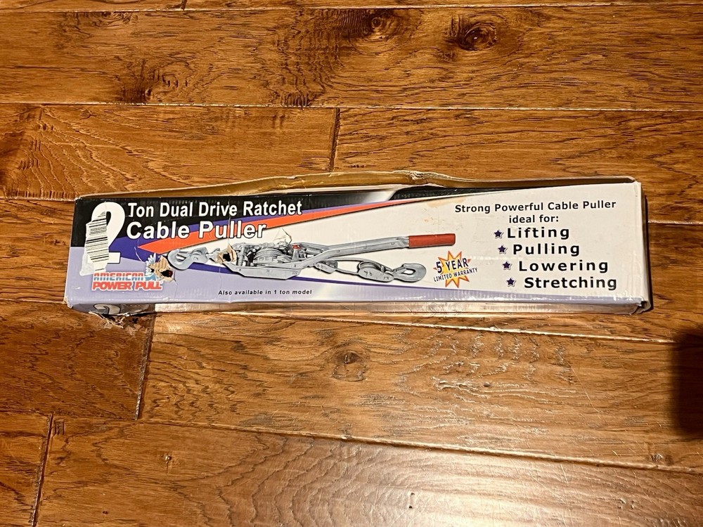 American Power Pull 2 - Ton Dual Drive Ratchet Cable Puller-Open Box, Never Used
