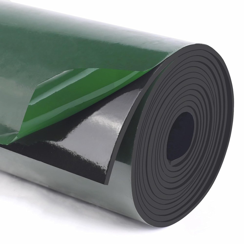 Adhesive Solid Rubber Strips 20” Wide x 1/16" Thick x 48" Long Self Neoprene ...