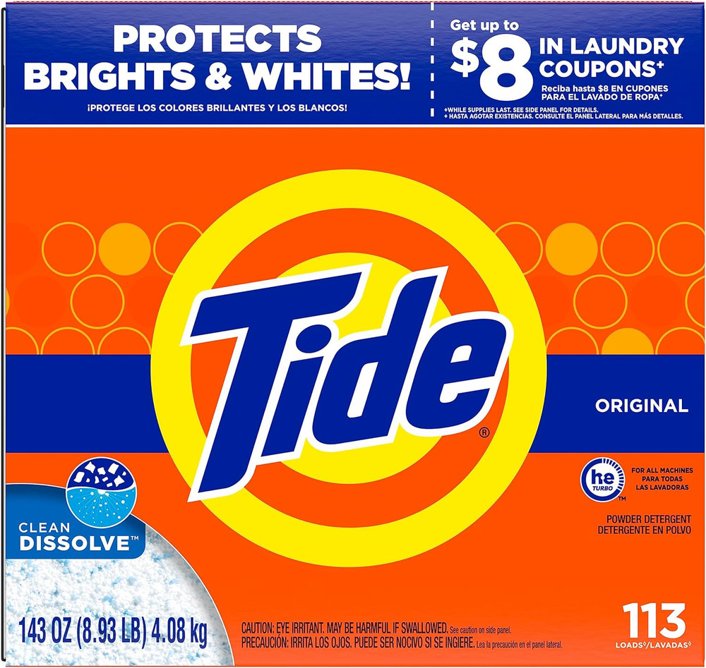 Powder Laundry Detergent, Original Scent, 113 Loads, 143 Oz
