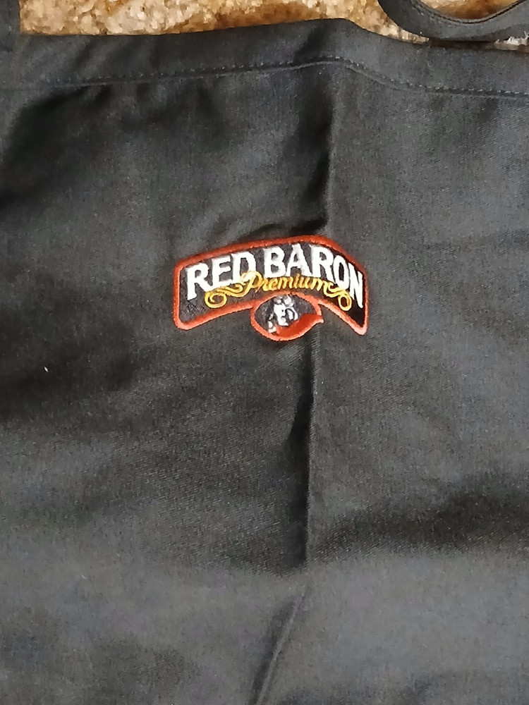 Red Baron Pizza Apron - Black