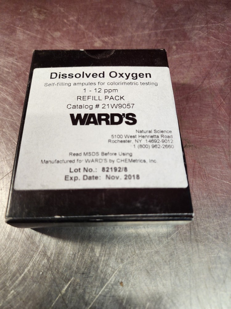 Ward's Dissolved Oxygen Self-Filling Ampules for Colorimetric Test Refill Pack