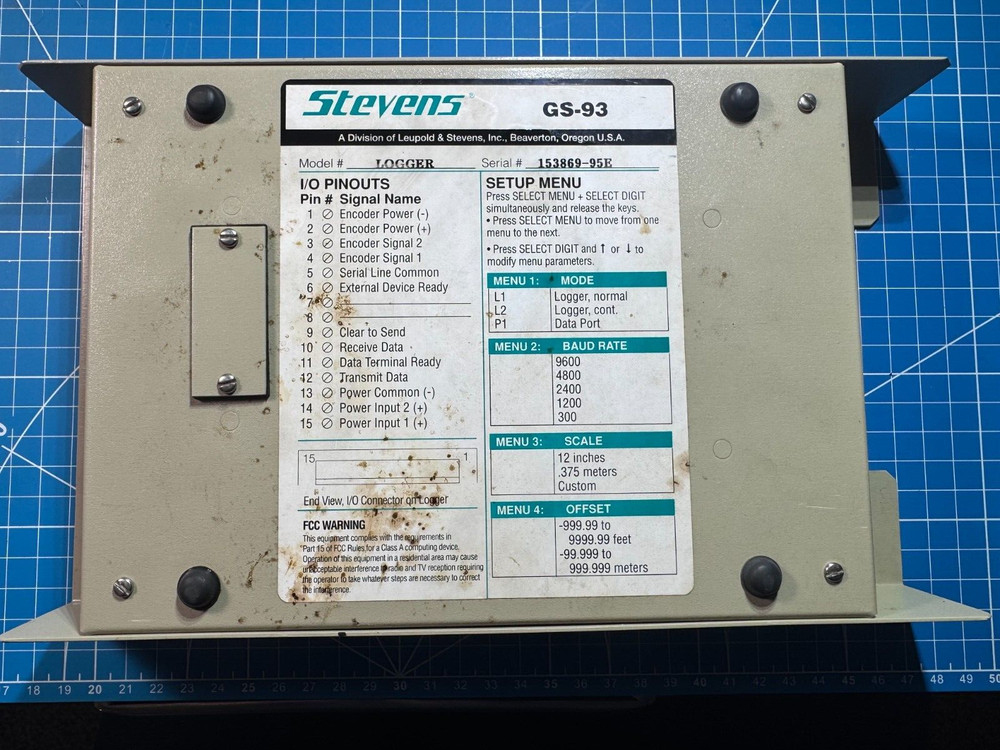 Stevens GS-93 Logger I/O Board – Data Acquisition Module
