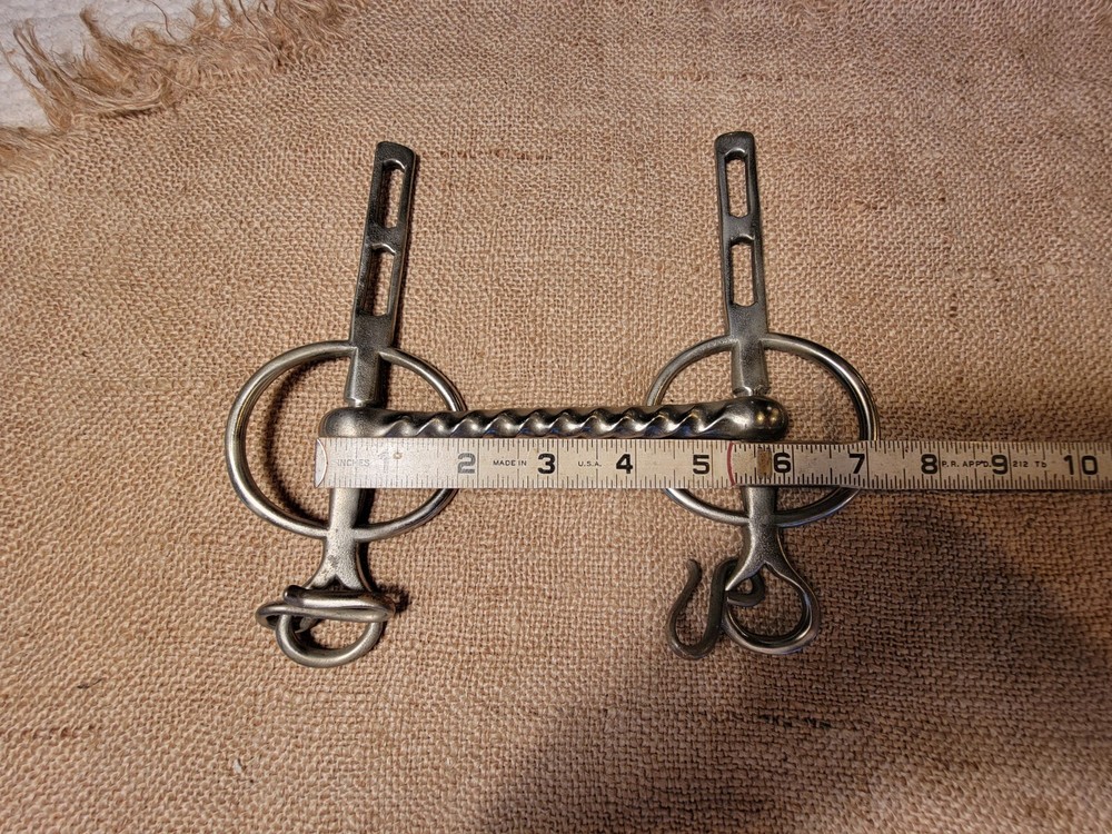 Antique Solid Nickel Horse Bit
