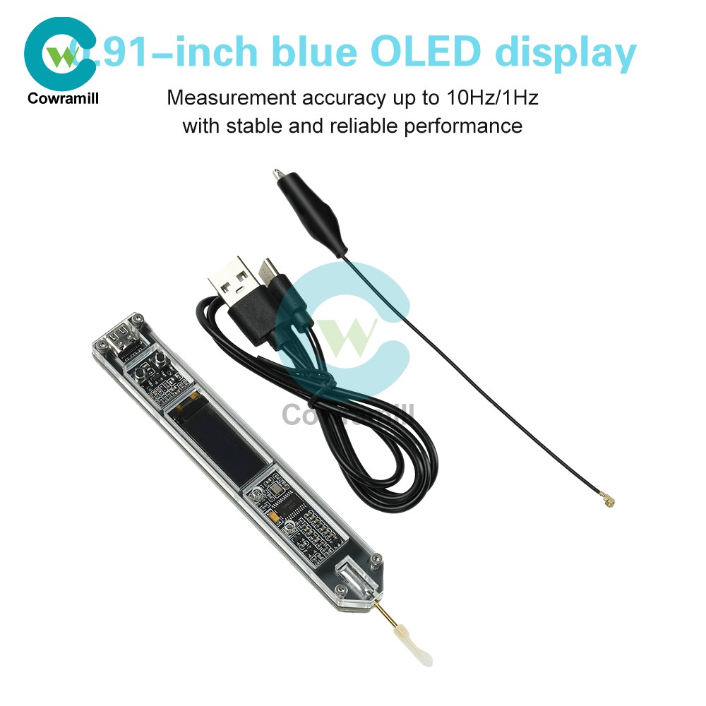 DC 5V Frequency Counter 200Hz–100MHz Frequency Test Pen Type-C Frequency Meter