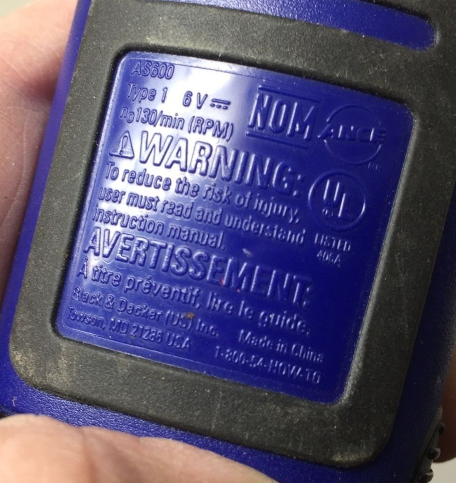 Black & Decker Alkaline Screwdriver