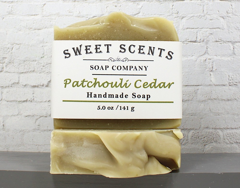 Patchouli Cedar Soap - Handmade, Natural, Cold Process, Essential Oil Soap