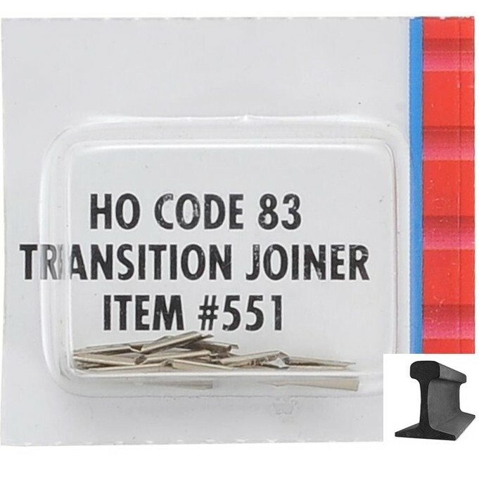 Atlas ~ New 2024 ~ Code 83 to Code 100 Transition Rail Joiners ~ 12 Pcs ~ 551-1
