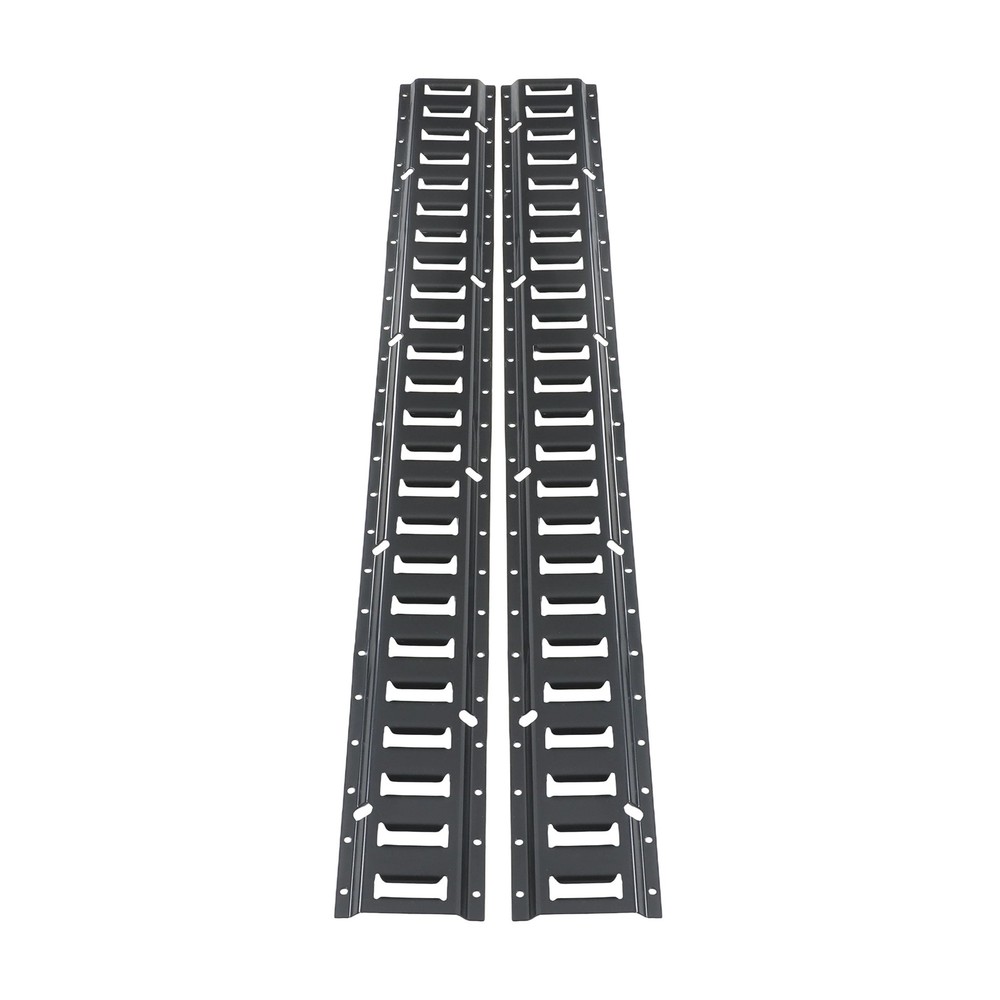 Labwork 8 Pack 4' E Track Tie Down Rail For Garages Vans Galvanized Steel Black