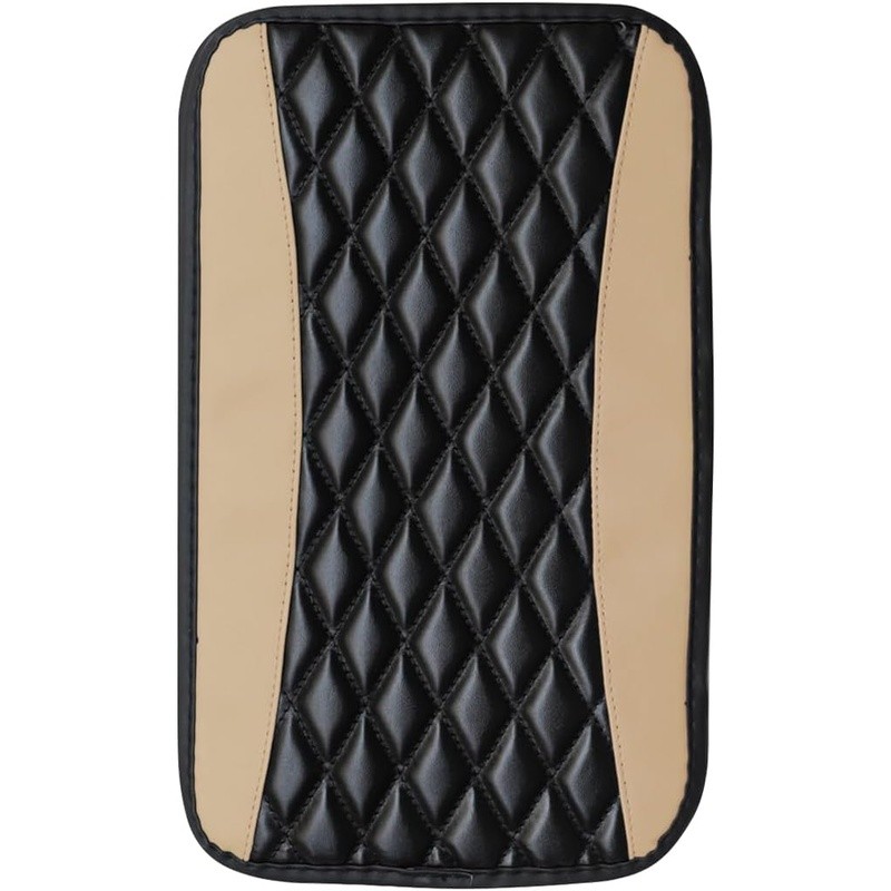 Durable PU Leather Car Armrest Pad Console Protector Easy Installation New